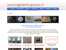 Tablet Screenshot of ingenierie-gravure.fr
